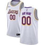 Los Angeles Lakers Custom White Icon Hot Press Jersey