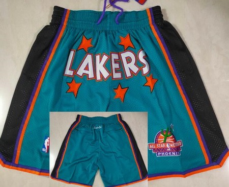 Los Angeles Lakers Green 1995 All Star Just Don Shorts