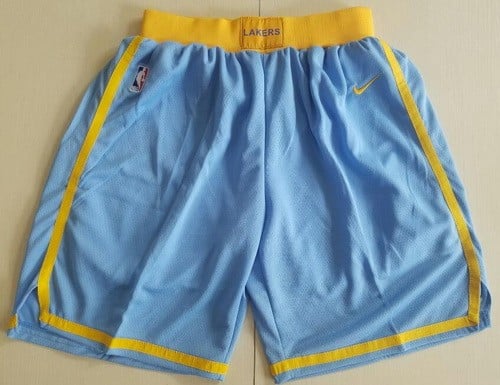 Los Angeles Lakers Light Blue Swingman Shorts