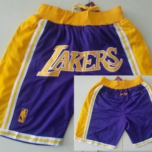 Los Angeles Lakers Purple 1996 Just Don Swingman Shorts