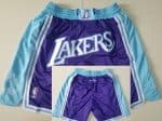 Los Angeles Lakers Purple City Just Don Shorts