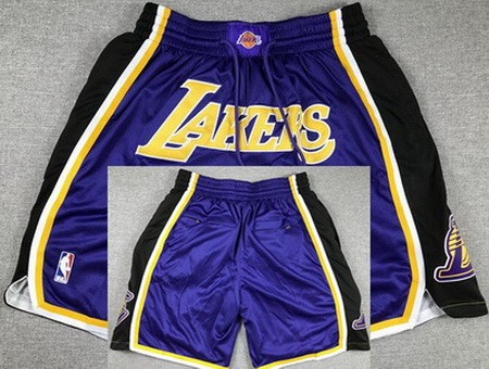 Los Angeles Lakers Purple Statement Just Don Shorts