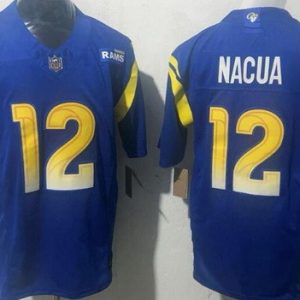 Los Angeles Rams #12 Puka Nacua Limited Royal FUSE Vapor Jersey