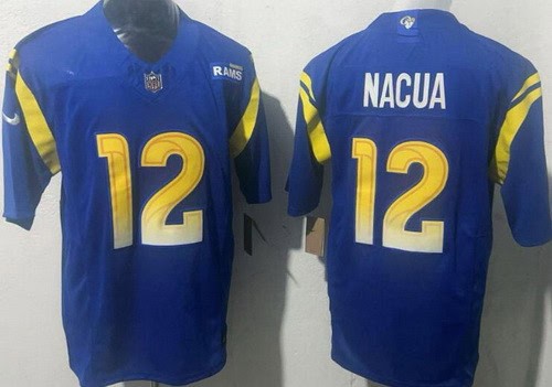 Los Angeles Rams #12 Puka Nacua Limited Royal FUSE Vapor Jersey