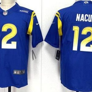 Los Angeles Rams #12 Puka Nacua Limited Royal Vapor Jersey