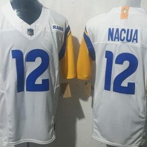 Los Angeles Rams #12 Puka Nacua Limited White FUSE Vapor Jersey