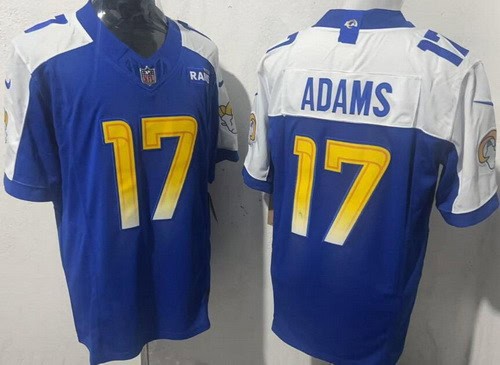 Los Angeles Rams #17 Davante Adams Limited Royal Thanksgiving Fashion FUSE Vapor Jersey