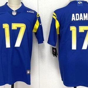 Los Angeles Rams #17 Davante Adams Limited Royal Vapor Jersey