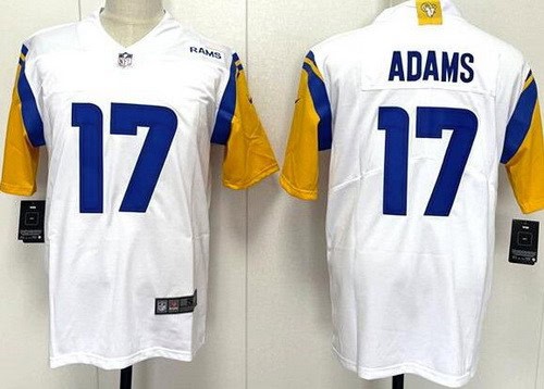 Los Angeles Rams #17 Davante Adams Limited White Vapor Jersey