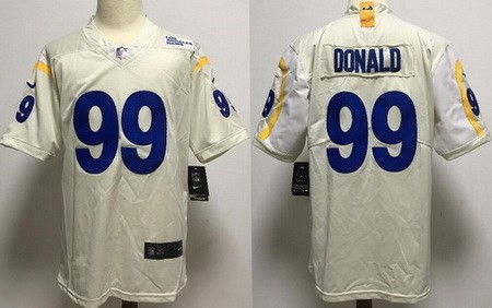 Los Angeles Rams #99 Aaron Donald Limited Bone 2020 Vapor Untouchable Jersey