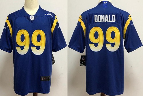 Los Angeles Rams #99 Aaron Donald Limited Royal 2020 Vapor Untouchable Jersey