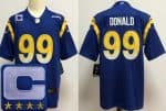 Los Angeles Rams #99 Aaron Donald Limited Royal C Patch Vapor Jersey