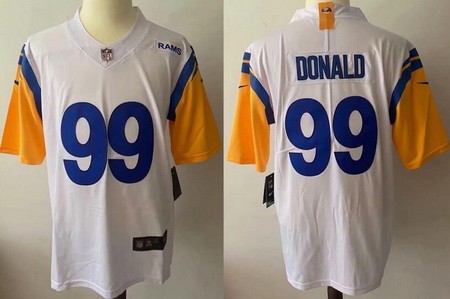 Los Angeles Rams #99 Aaron Donald Limited White Alternate Vapor Untouchable Jersey