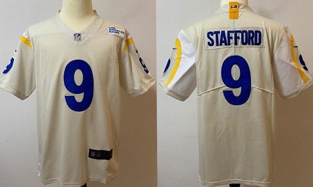 Los Angeles Rams #9 Matthew Stafford Limited Bone Vapor Untouchable Jersey