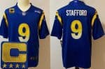 Los Angeles Rams #9 Matthew Stafford Limited Royal C Patch Vapor Jersey