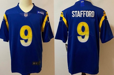 Los Angeles Rams #9 Matthew Stafford Limited Royal Vapor Untouchable Jersey