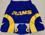 Los Angeles Rams Blue Just Don Shorts