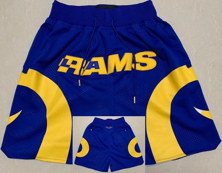 Los Angeles Rams Blue Just Don Shorts