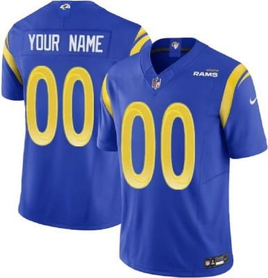 Los Angeles Rams Customized Limited Blue FUSE Vapor Jersey