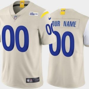 Los Angeles Rams Customized Limited Bone 2020 Vapor Untouchable Jersey