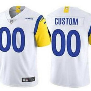 Los Angeles Rams Customized Limited White Alternate Vapor Jersey