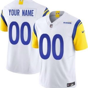 Los Angeles Rams Customized Limited White FUSE Vapor Jersey