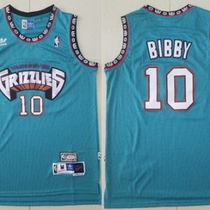 Memphis Grizzlies #10 Mike Bibby Green Hollywood Classic Throwback Swingman Jersey