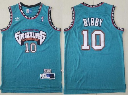 Memphis Grizzlies #10 Mike Bibby Green Hollywood Classic Throwback Swingman Jersey
