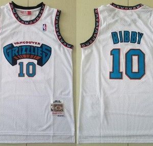 Memphis Grizzlies #10 Mike Bibby White 1998 Throwback Swingman Jersey