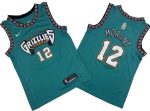 Memphis Grizzlies #12 Ja Morant Aqua Icon Swingman Jersey