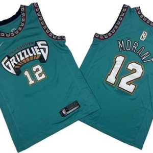 Memphis Grizzlies #12 Ja Morant Aqua Icon Swingman Jersey