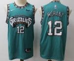 Memphis Grizzlies #12 Ja Morant Green Throwback Icon Sponsor Swingman Jersey