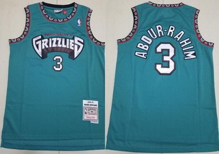 Memphis Grizzlies #3 Shareef Abdur Rahim Green 1996 Throwback Swingman Jersey