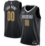 Memphis Grizzlies Custom Black 2023 City Icon Heat Press Jersey