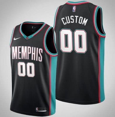 Memphis Grizzlies Customized Black Classic Stitched Swingman Jersey