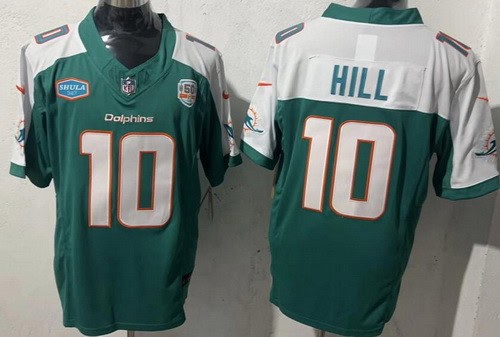 Miami Dolphins #10 Tyreek Hill Limited Aqua Thanksgiving FUSE Vapor Jersey