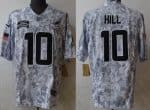 Miami Dolphins #10 Tyreek Hill Limited Arctic Camo 2024 Salute to Service Jersey