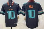 Miami Dolphins #10 Tyreek Hill Limited Black Rivalries FUSE Vapor Jersey