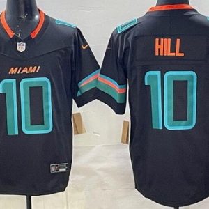 Miami Dolphins #10 Tyreek Hill Limited Black Rivalries FUSE Vapor Jersey