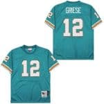 Miami Dolphins #12 Bob Griese Aqua 1972 Throwback Jersey