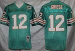 Miami Dolphins #12 Bob Griese Aqua Throwback Jersey