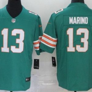 Miami Dolphins #13 Dan Marino Limited Aqua Throwback Vapor Untouchable Jersey