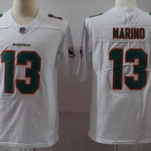 Miami Dolphins #13 Dan Marino Limited White Vapor Untouchable Jersey