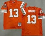 Miami Dolphins #13 Dan Marino Orange 1984 Throwback Jersey