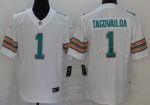 Miami Dolphins #1 Tua Tagovailoa Limited White Alternate Vapor Untouchable Jersey