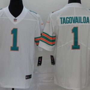 Miami Dolphins #1 Tua Tagovailoa Limited White Alternate Vapor Untouchable Jersey