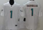 Miami Dolphins #1 Tua Tagovailoa Limited White Vapor Untouchable Jersey