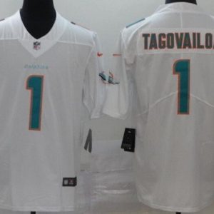 Miami Dolphins #1 Tua Tagovailoa Limited White Vapor Untouchable Jersey