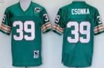 Miami Dolphins #39 Larry Csonka Aqua Throwback Jersey