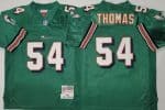 Miami Dolphins #54 Zach Thomas Aqua 2004 Throwback Jersey